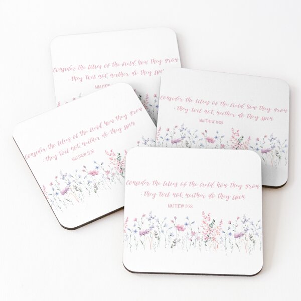 Item preview, Consider the lilies - Do not worry - Mug, T-shirt, Sticker etc. designed and sold by HisDesignCo.