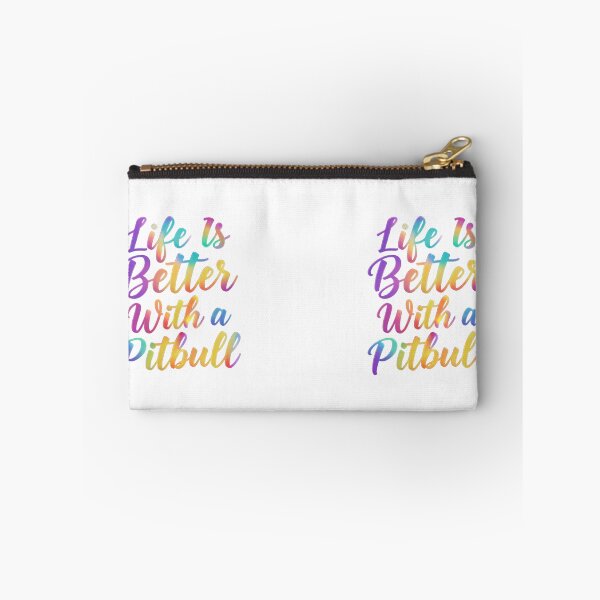 Item preview, Life is Better with a Pitbull Water Color Script designed and sold by My Pitbull Place.