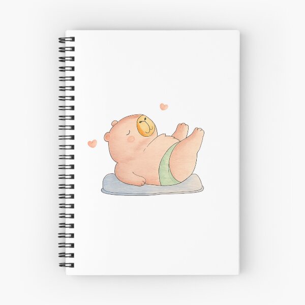 Item preview, watercolor Capyara doing yoga designed and sold by Artful Things.