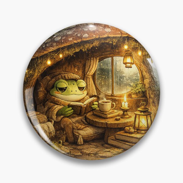 Item preview, Magic Frog Reading Spells | Enchanted Forest Aesthetic designed and sold by CustomizingGift.