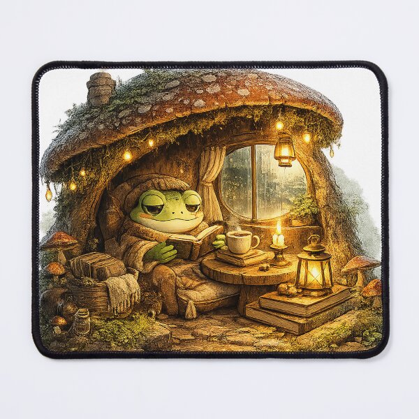 Item preview, Magic Frog Reading Spells | Enchanted Forest Aesthetic designed and sold by CustomizingGift.