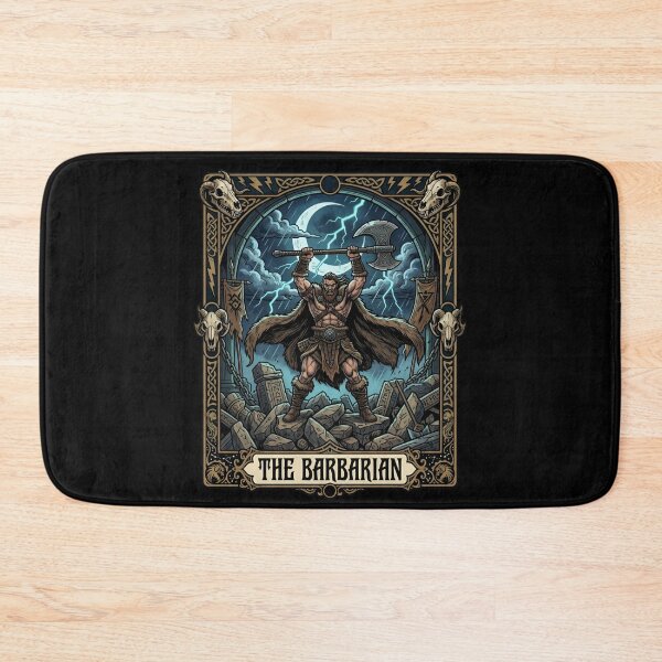 Item preview, The Barbarian Tarot Card RPG Tabletop Fantasy designed and sold by Fenay Designs.