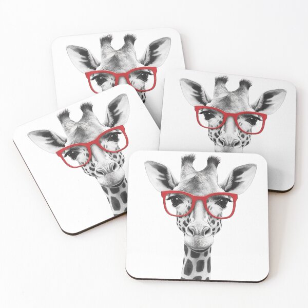 Item preview, Funny Giraffe with Red Sunglasses designed and sold by Winarrts.