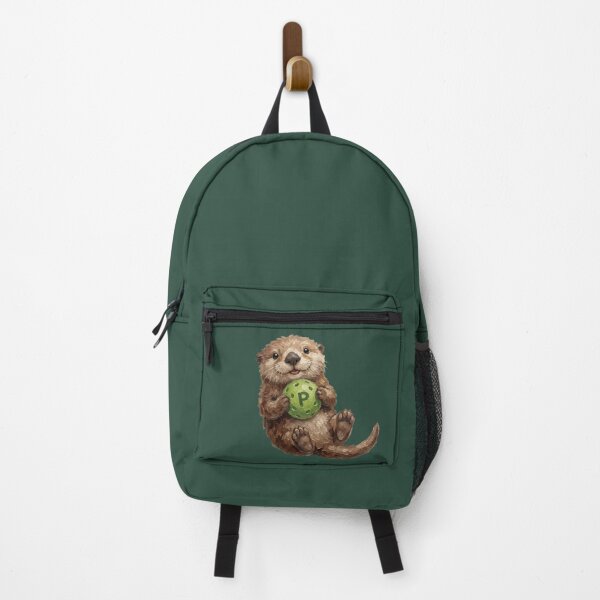 Item preview, Whimsical Sea Otter Playing Pickleball designed and sold by Englandbear.