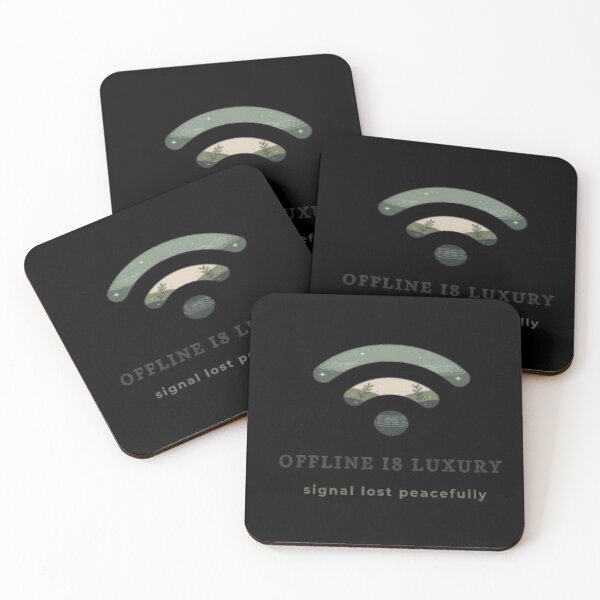 Item preview, Offline is Luxury - Peaceful Signal Lost Aesthetic designed and sold by Inkfino.