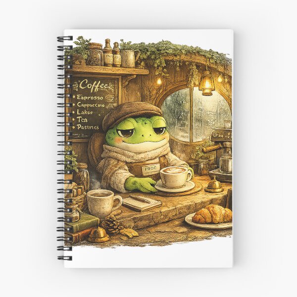 Item preview, Morning Coffee Frog Aesthetic | Cozy Froggy Caffeine Lover designed and sold by CustomizingGift.