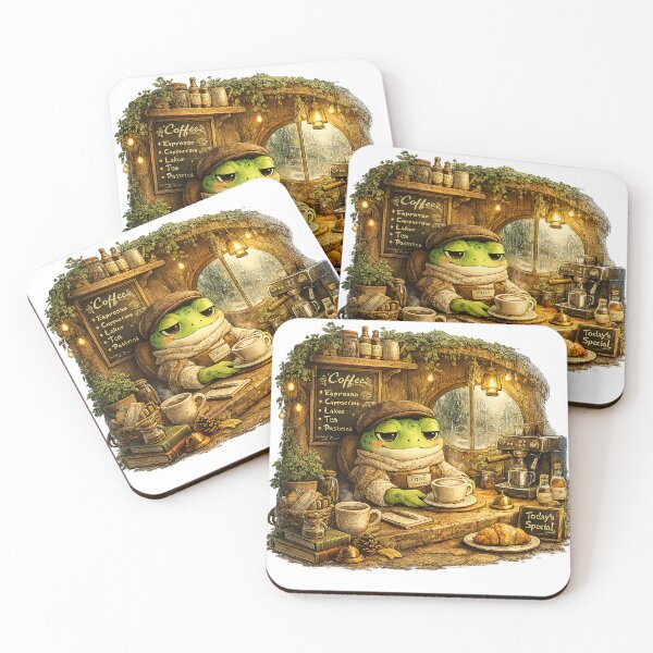 Item preview, Morning Coffee Frog Aesthetic | Cozy Froggy Caffeine Lover designed and sold by CustomizingGift.