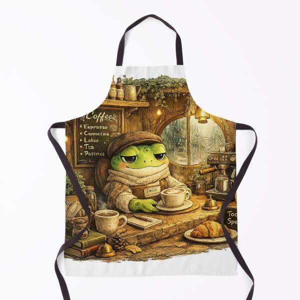 Item preview, Morning Coffee Frog Aesthetic | Cozy Froggy Caffeine Lover designed and sold by CustomizingGift.