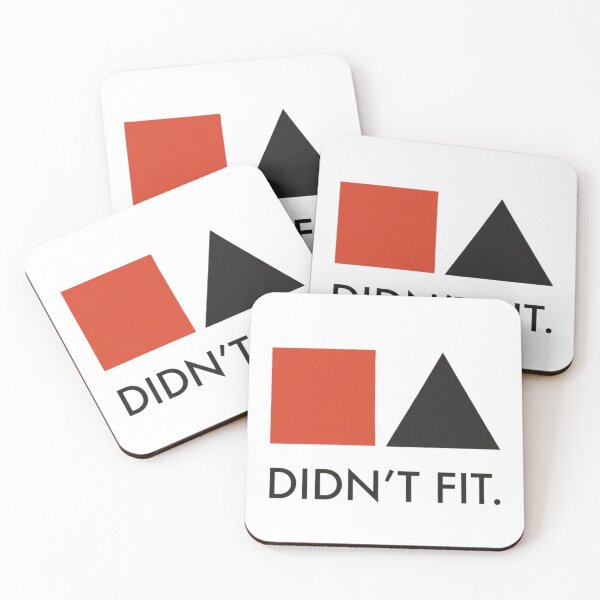 Item preview, Didn't Fit Minimalist Geometric Bauhaus Mid Century Print designed and sold by Notecrea.