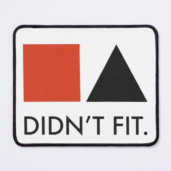Item preview, Didn't Fit Minimalist Geometric Bauhaus Mid Century Print designed and sold by Notecrea.