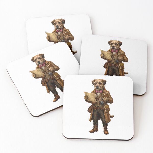 Item preview, Explorer Vintage Adventure Dog Steampunk Terrier designed and sold by Martin's_Design.