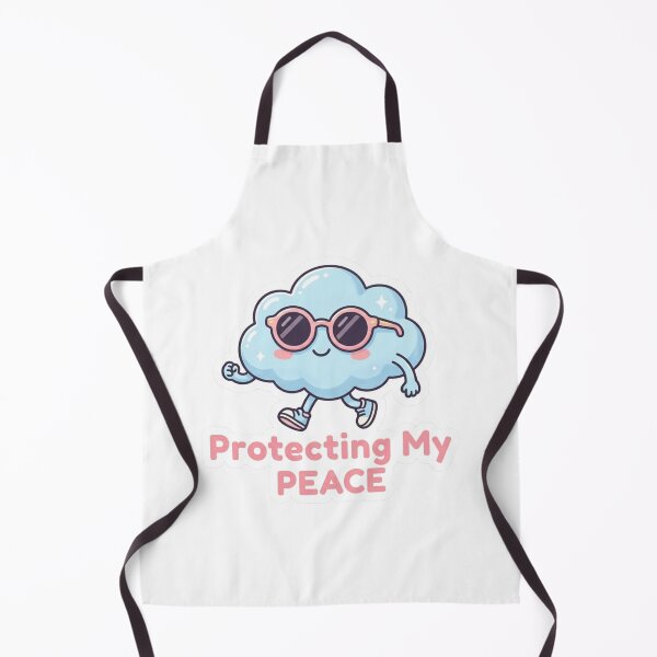 Item preview, Protecting My Peace - Cute Happy Cloud with Sunglasses Art designed and sold by JeevanStickers.