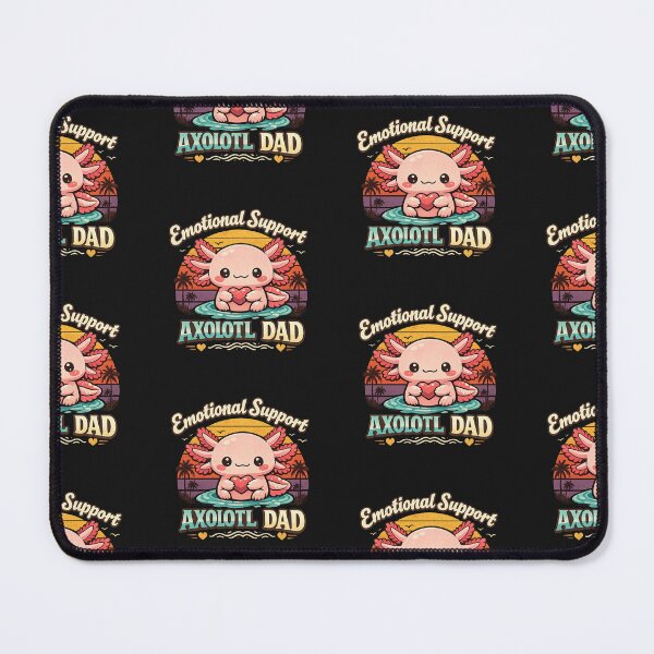 Item preview, Retro Emotional Support Axolotl Dad designed and sold by BriSher.
