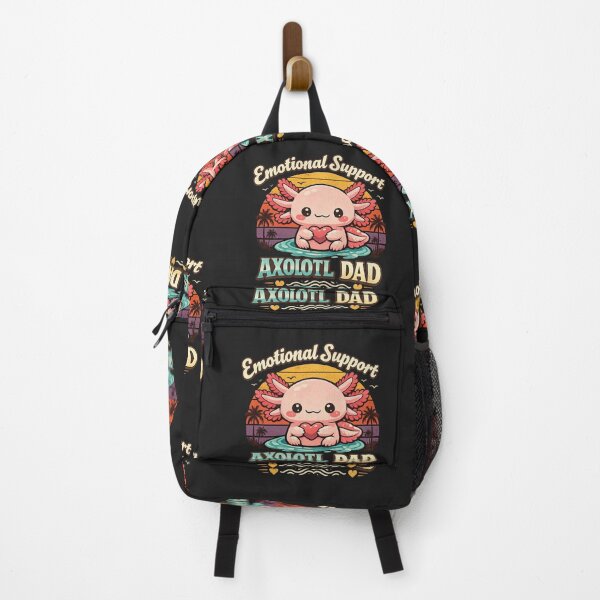 Item preview, Retro Emotional Support Axolotl Dad designed and sold by BriSher.