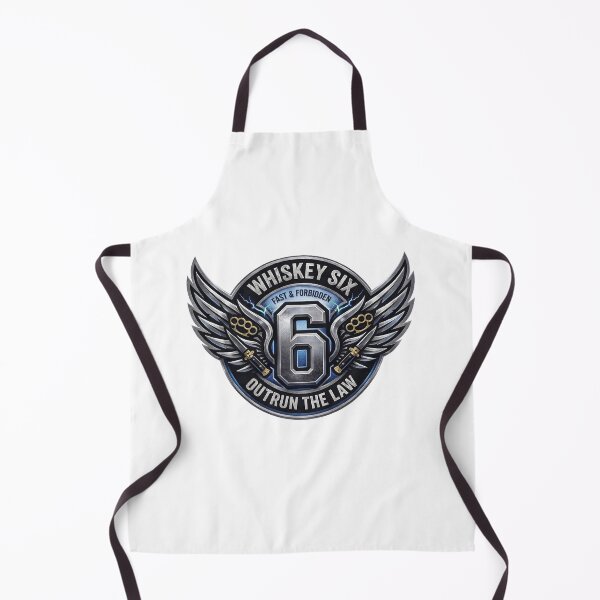 Item preview, Whiskey Six Outrun The Law - Badass Winged Outlaw Spirits Art designed and sold by SasquatchTrail.