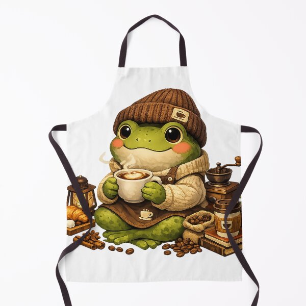 Item preview, 90s Retro Frog Coffee Lover | Vintage Aesthetic Streetwear Frog designed and sold by CustomizingGift.