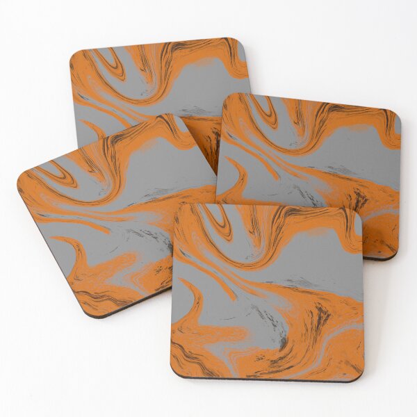 Item preview, Charcoal Gray and Copper Abstract - Slate Modern Decor. designed and sold by CaramelCo.