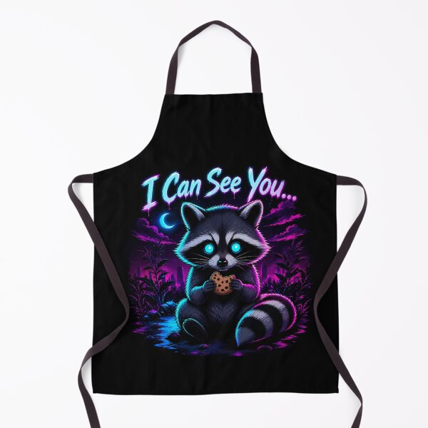 Item preview, I Can See You… – Neon Cyberpunk Raccoon Horror Cute Design designed and sold by MartBook.