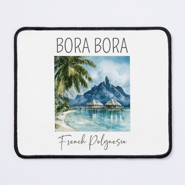 Item preview, A Watercolor Design of Bora Bora - French Polynesia designed and sold by Sketch-Shack.