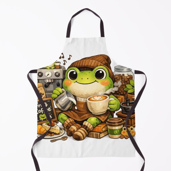 Item preview, Kawaii Matcha Frog Coffee | Japanese Aesthetic Cute Froggy Cafe designed and sold by CustomizingGift.