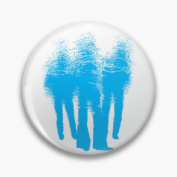 Item preview, TRIO. PUDDLE ART GRAPHIC. BLUE. designed and sold by 5hertz.
