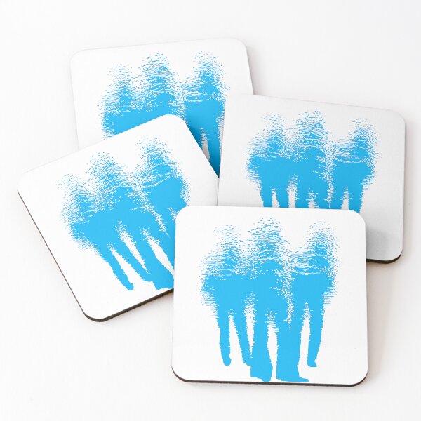 Item preview, TRIO. PUDDLE ART GRAPHIC. BLUE. designed and sold by 5hertz.