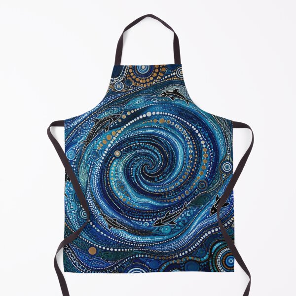 Item preview, Aboriginal Inspired Dot Art - Ocean Whirlpool designed and sold by GrinGalore.