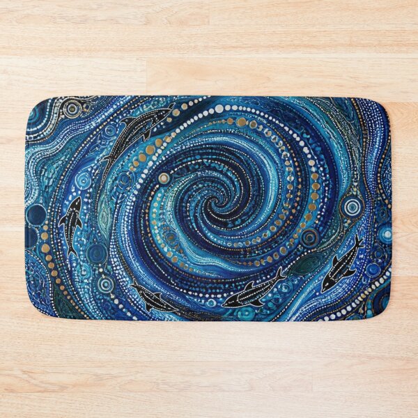 Item preview, Aboriginal Inspired Dot Art - Ocean Whirlpool designed and sold by GrinGalore.
