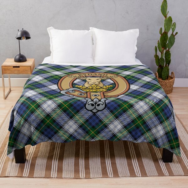Item preview, Clan Gordon Crest over Dress Tartan designed and sold by sifis.