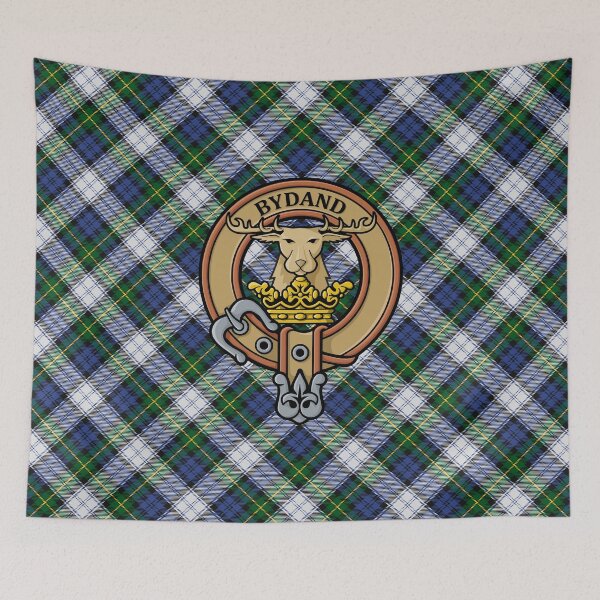 Item preview, Clan Gordon Crest over Dress Tartan designed and sold by sifis.