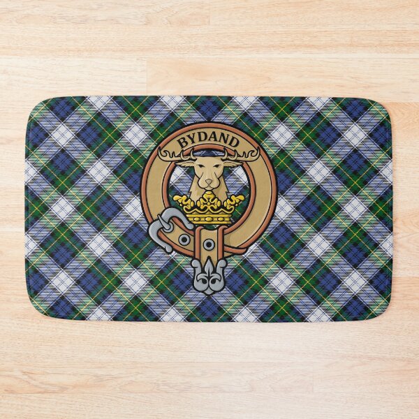 Item preview, Clan Gordon Crest over Dress Tartan designed and sold by sifis.