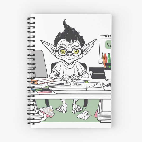 Item preview, Goblin Planner Bookworm Goblincore designed and sold by Vrynko.
