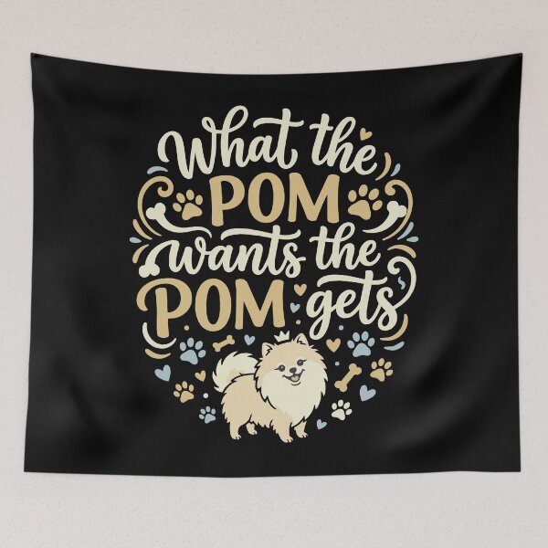 Item preview, What Pom Wants Pomeranian Dog Parent Humor designed and sold by AntiqueImages.