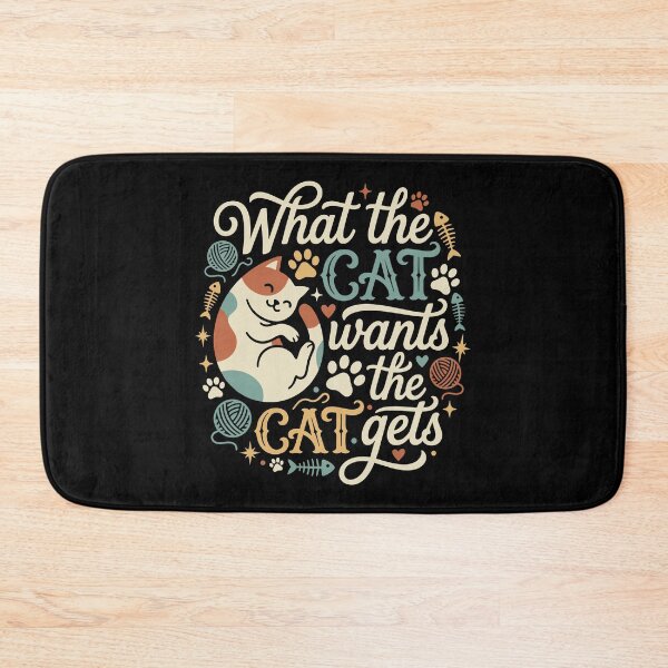 Item preview, What the Cat Wants Cat Gets Funny Feline Lover designed and sold by AntiqueImages.