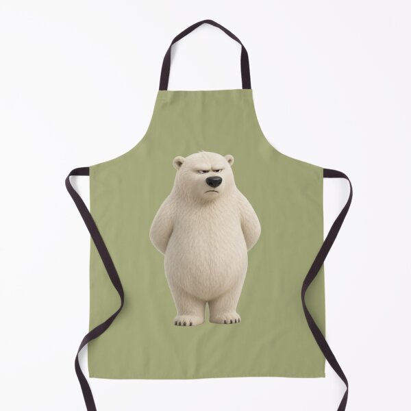 Item preview, Grumpy Polar Bear Cute 3D Cartoon Animal designed and sold by MimiSabu.