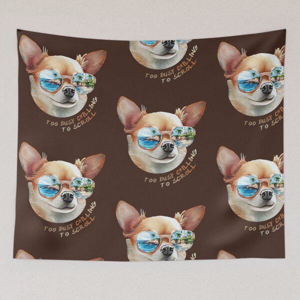 Item preview, Offline Chihuahua Vibes - too busy chiling to scroll designed and sold by GraphicComet.