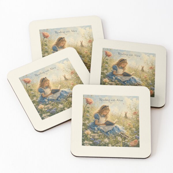Item preview, Reading with Alice – Dreamy Meadow Book Scene – Summer Reading Aesthetic designed and sold by Novel Works Studio.