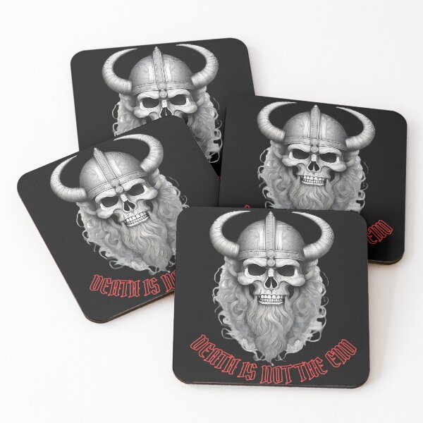 Item preview, Death Is Not The End Viking Skull Etching designed and sold by DarkOriginArts.