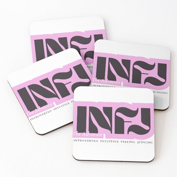 Item preview, Infj the advocate myers briggs mbti personality type psychology design pink retro designed and sold by Librarian Lauren.