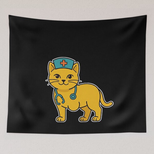 Item preview, Tripod Nurse Cat - Funny Three Legged Cat Gift For Nurse Mom designed and sold by Cust-tshirts.