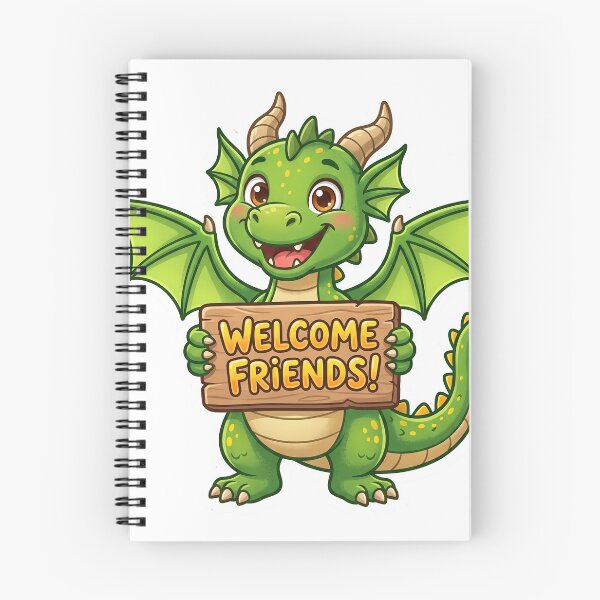 Artikelvorschau, Drache begrüßt seine Freunde entworfen und verkauft von YasminTaha.