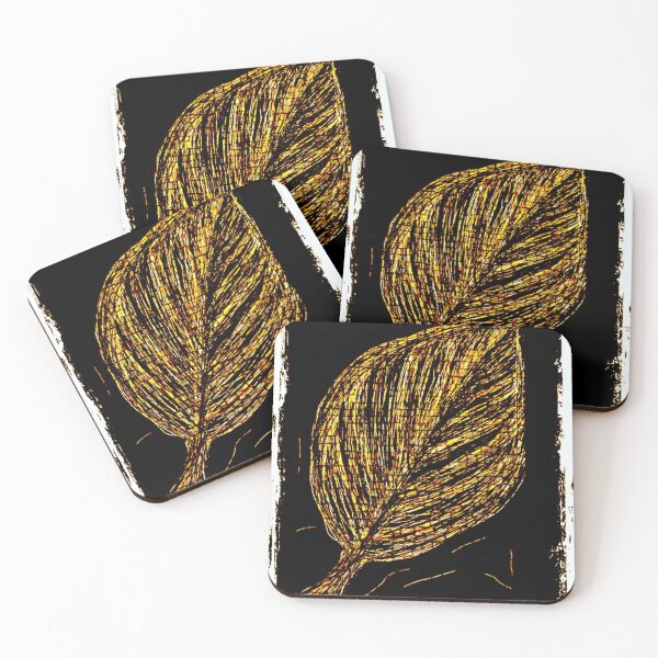 Item preview, Golden Leaf Itching On Black designed and sold by Shirl's .
