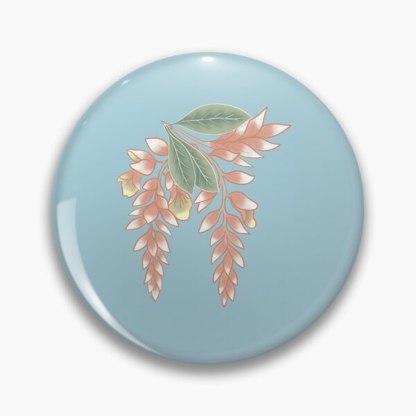 Item preview, Stylized Wisteria in Soft Peach Tones designed and sold by Nekogobido.