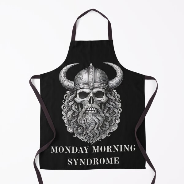 Item preview, Monday Morning Syndrome Funny Viking Skull Sarcasm designed and sold by DarkOriginArts.