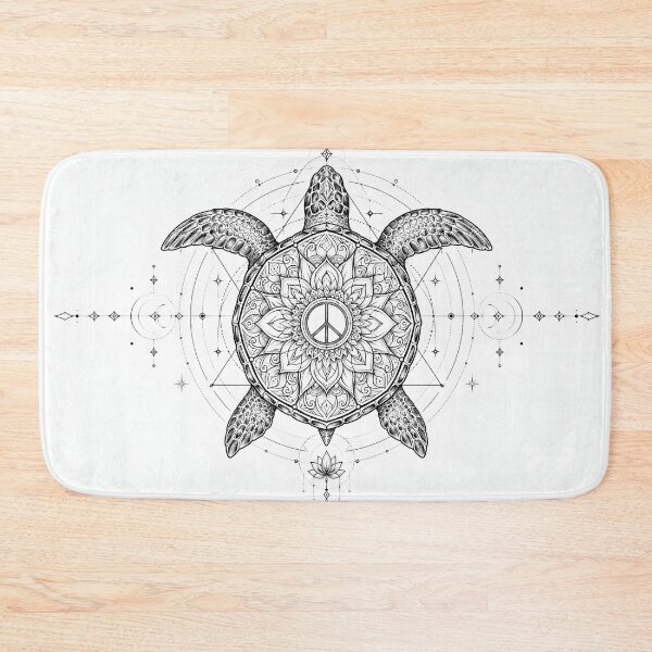 Item preview, Peace Turtle Sacred Geometry Mandala designed and sold by suryabumblee.