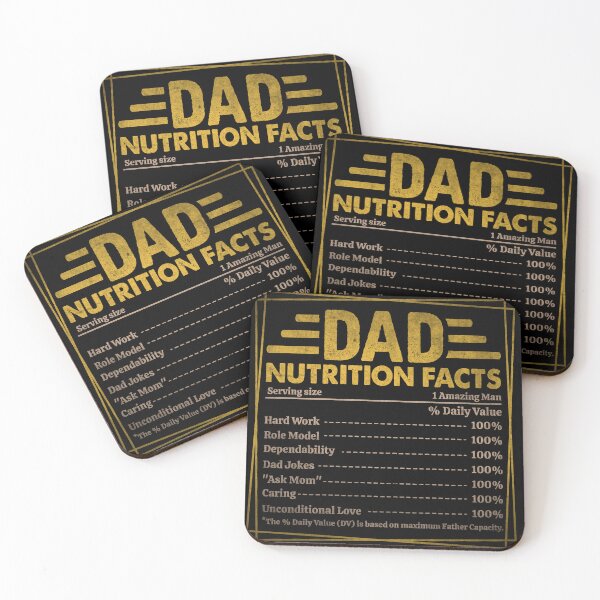 Item preview, Funny Dad Nutrition Facts - Funny Father's Day designed and sold by legendaryskins.