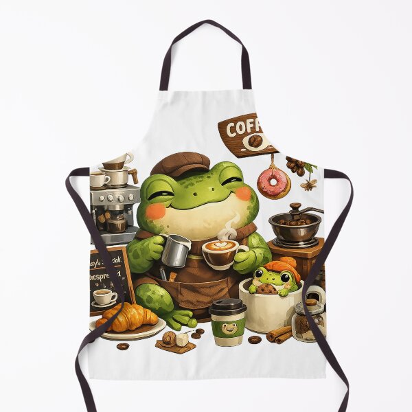 Item preview, Cozy Froggy Cafe Illustration | Whimsical Storybook Frog Coffee Art designed and sold by CustomizingGift.