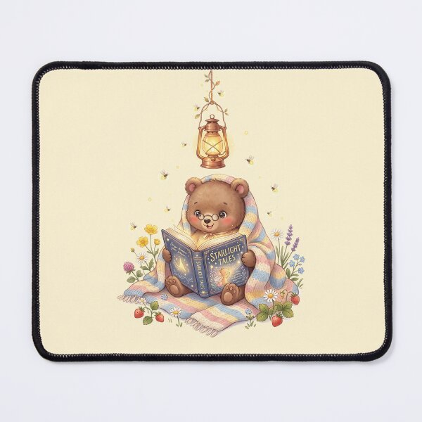 Item preview, Starlight Tales Cozy Teddy Bear Reading designed and sold by MythicCotton.
