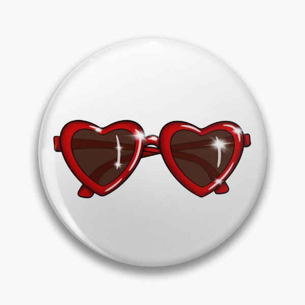 Item preview, Heart sunglasses - small logo - white designed and sold by Coloursplashnl.