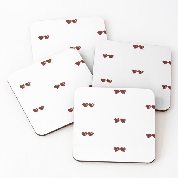 Item preview, Heart sunglasses - small logo - white designed and sold by Coloursplashnl.